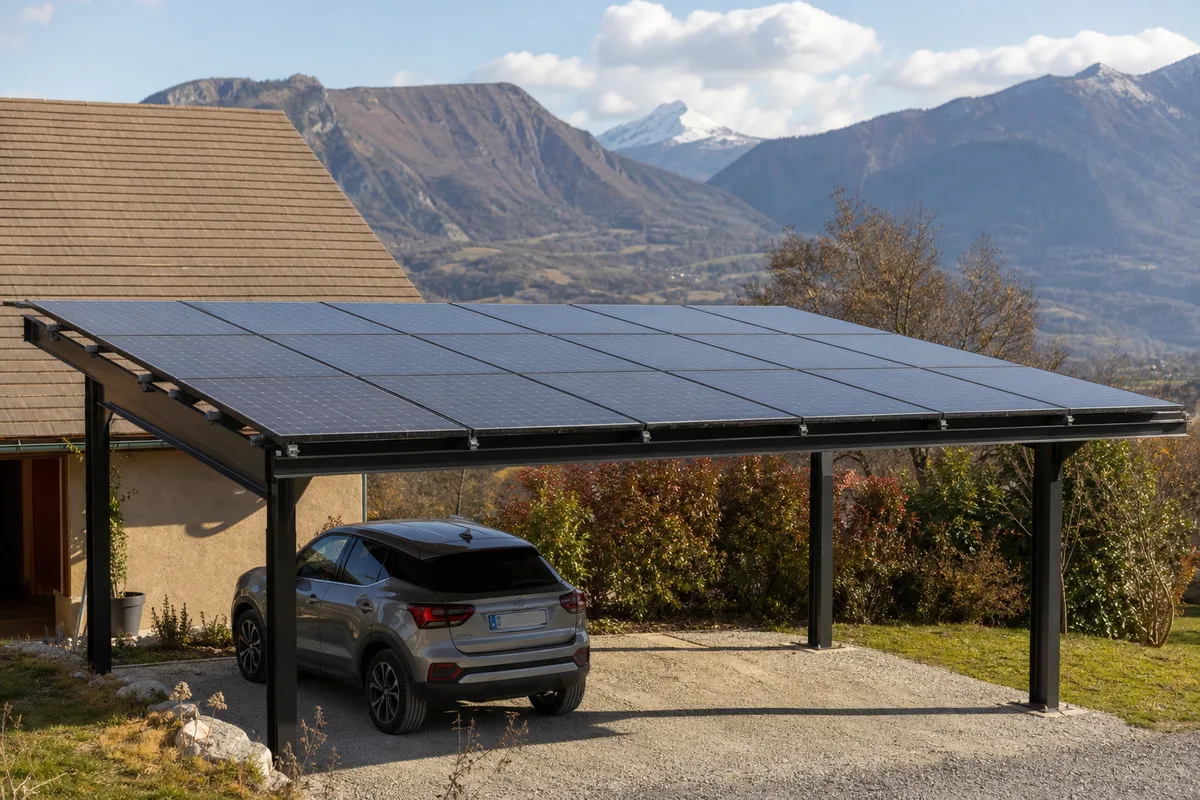 Carport solaire à Embrun