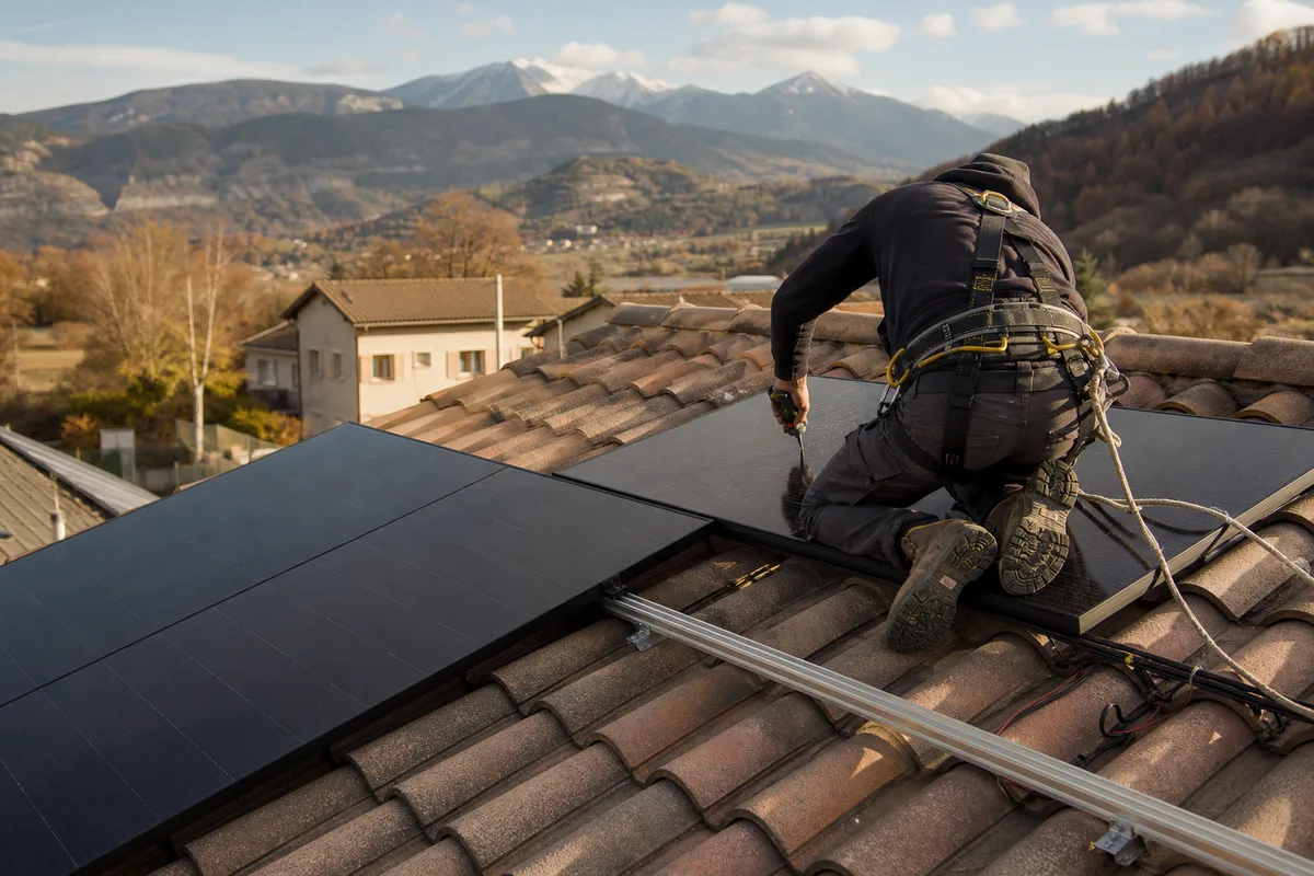 Installation de panneaux photovoltaïques à Embrun